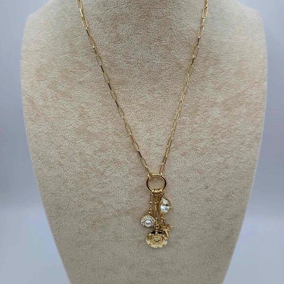 J Crew Factory Ring Charm Necklace NWT!  NEW! - Picture 1 of 7